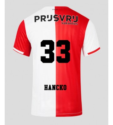 Feyenoord David Hancko #33 Primera Equipación 2023-24 Manga Corta